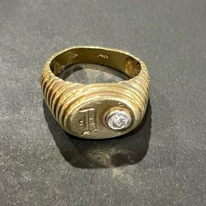 Men’s 14k Gold Ring with Diamond